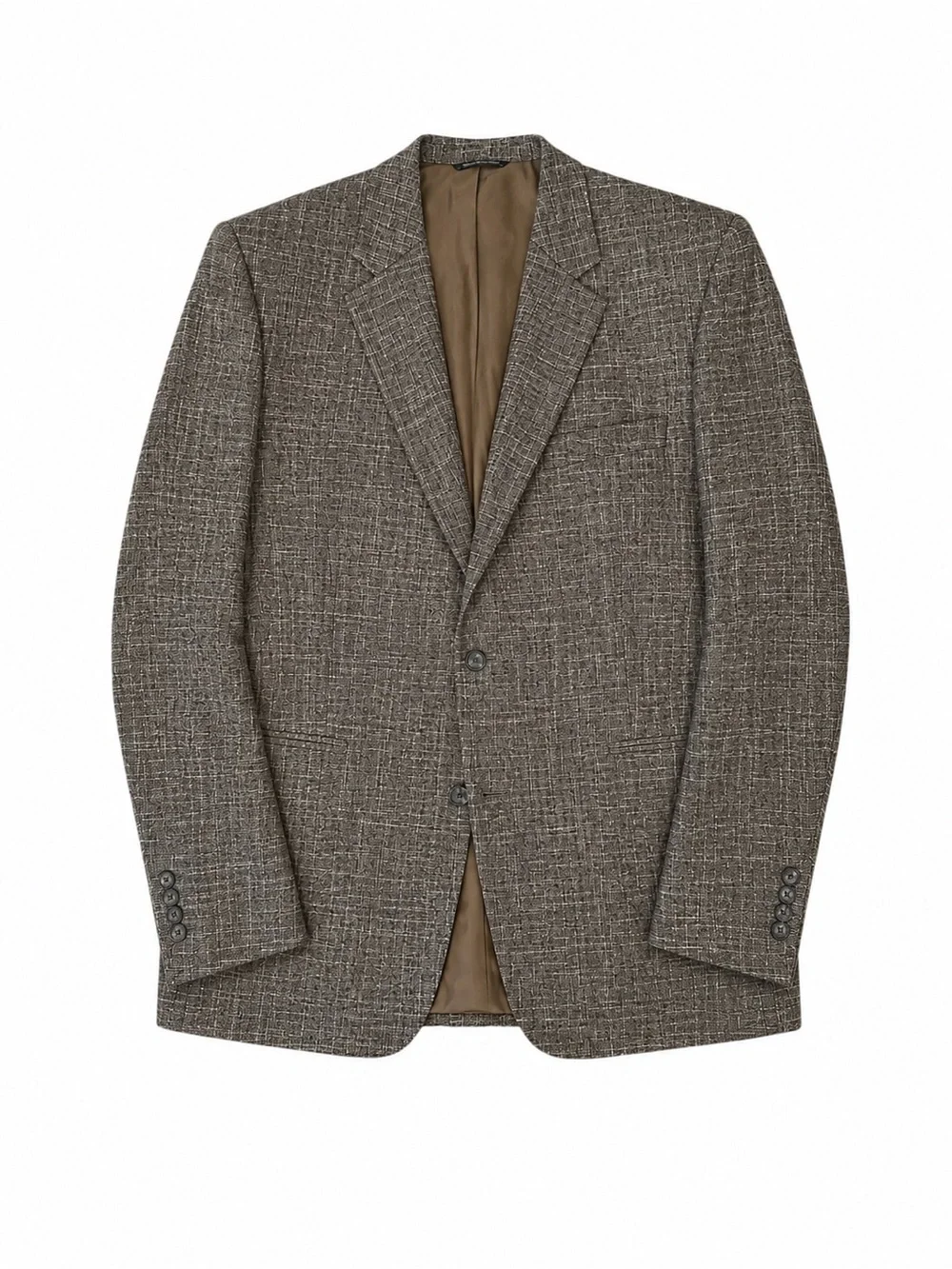 Jack Victor Collection Sport Coat Blazer 48L Wool Bamboo Brown Made in Canada - Picture 1 of 6